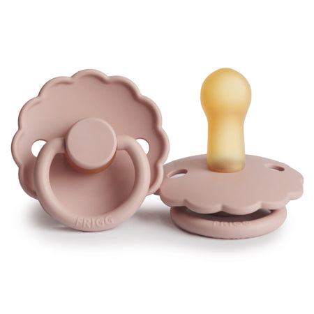 Frigg Daisy Natural Rubber Pacifier - Blush available at Little Mash Boutique