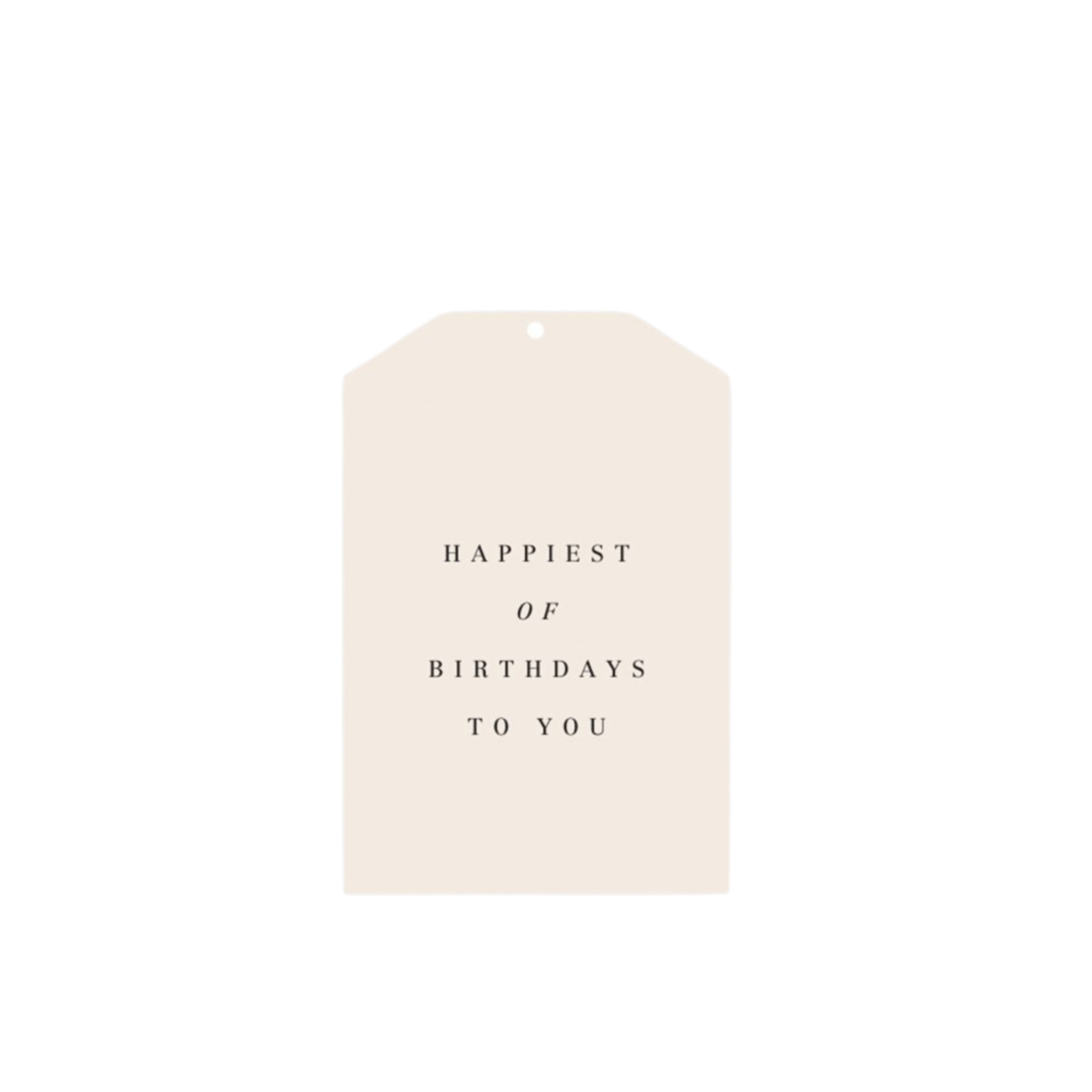 Father Rabbit Happiest of Birthdays To You Gift Tag