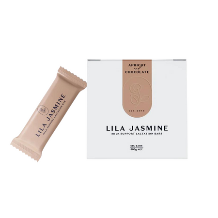 Lila Jasmine Apricot + Chocolate Lactation Bars available at Little Mash Boutique