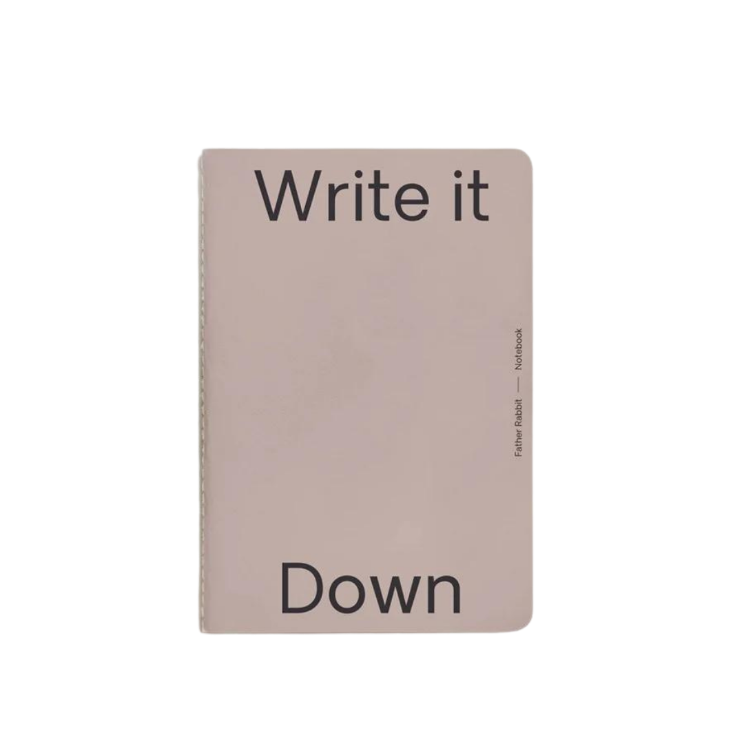 Father Rabbit Write It Down Notebook available at Little Mash Boutique