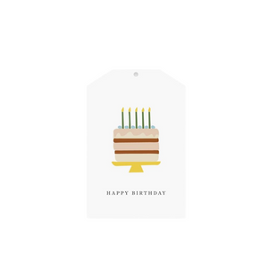Happy Birthday Cake Gift Tag
