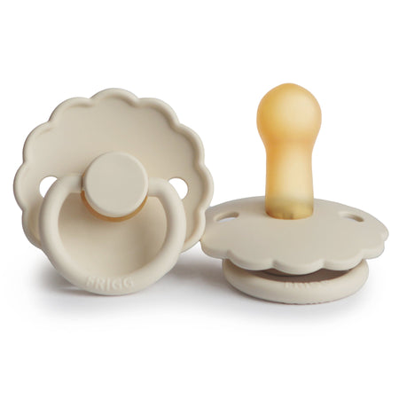 Frigg Daisy Natural Rubber Pacifier - Cream available at Little Mash Boutique