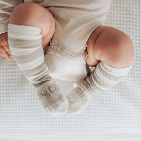 Dandelion Merino Baby Socks by Lamington