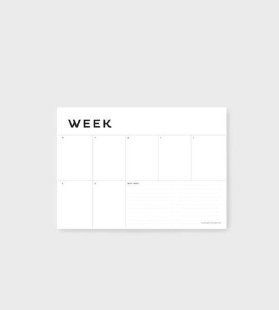 A4 Week Planner by Father Rabbit Stationary  Edit alt text