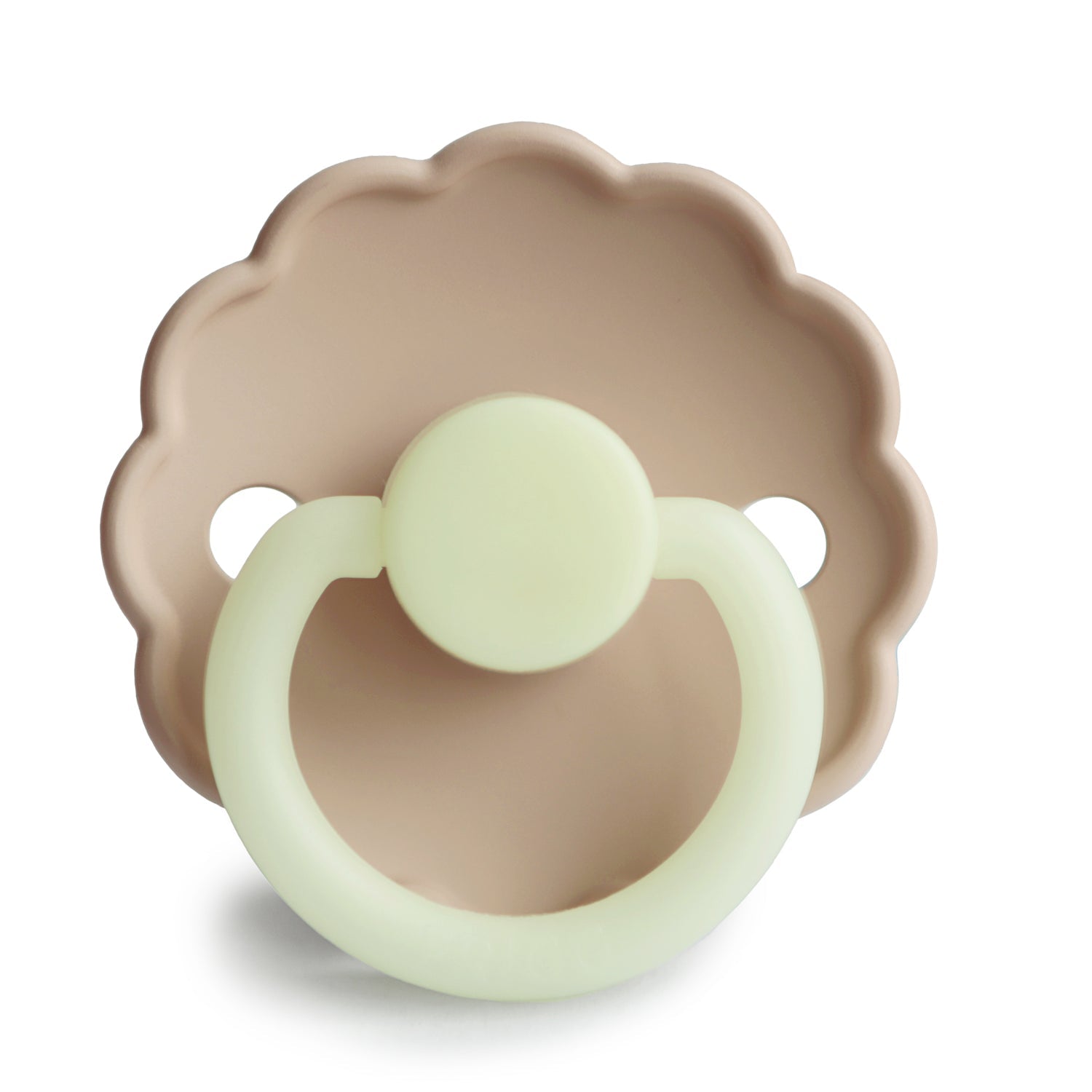 Frigg Daisy Silicone Pacifier - Croissant [Night] available at Little Mash Boutique