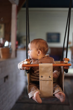 Solvej Baby Toddler Swing - Soft Linen
