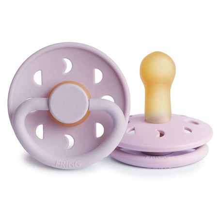 Frigg Moon Phase Natural Rubber Pacifier - Soft Lilac available at Little Mash Boutique