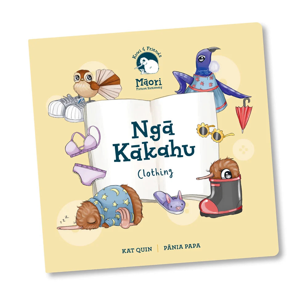 Ngā Kākahu - Clothing Te Reo Maori Board Book by Kat Quin