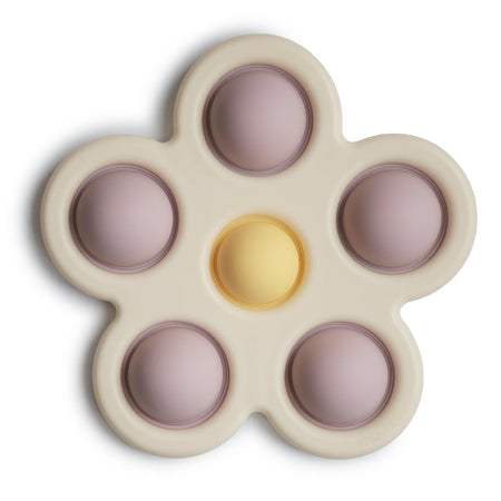 Flower Press Toy - Lilac/Daffodil/Ivory by Mushie