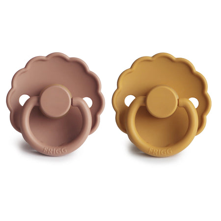 Daisy Natural Latex Pacifier - Honey Gold + Rose Gold
