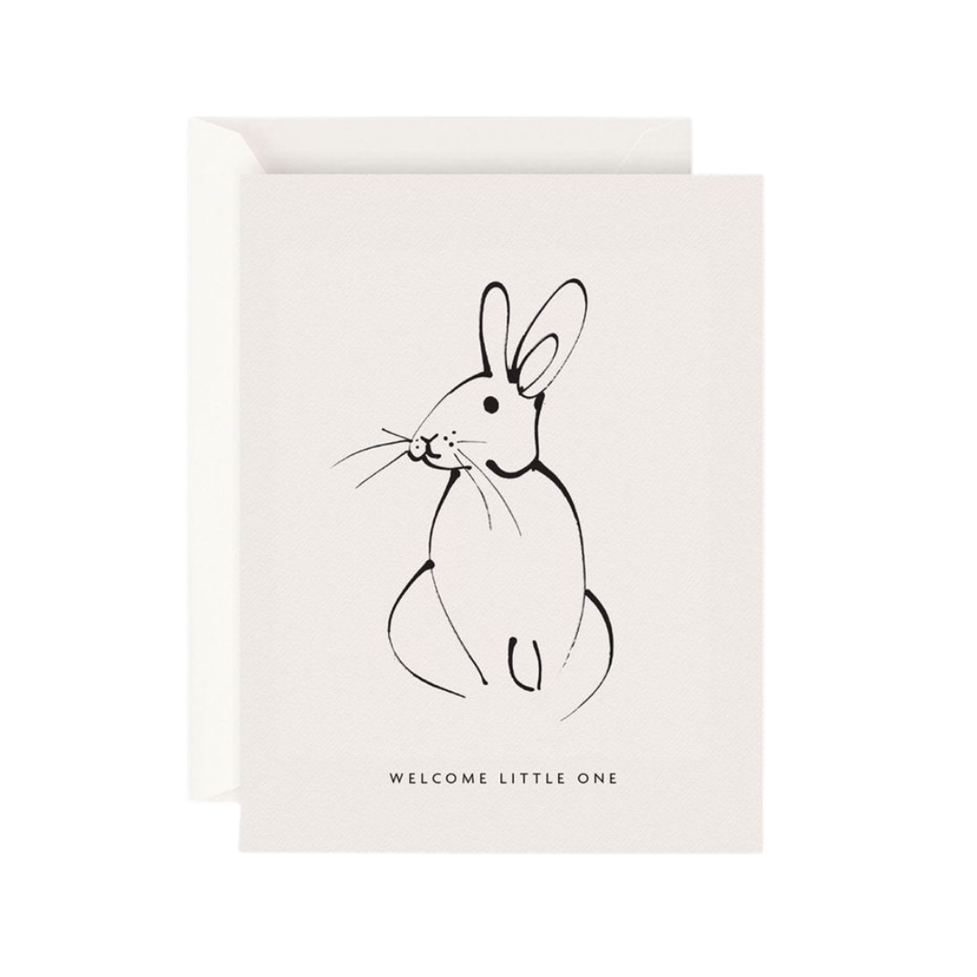 Welcome Little One Card by Father Rabbit