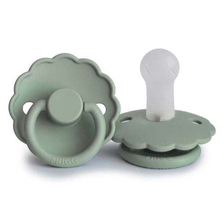 Daisy Silicone Pacifier - Sage