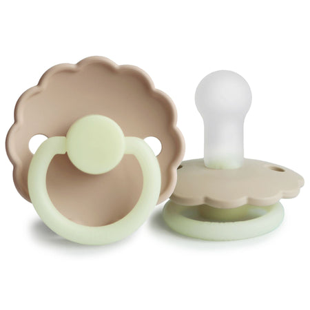 Daisy Silicone Pacifier - Croissant [Night]