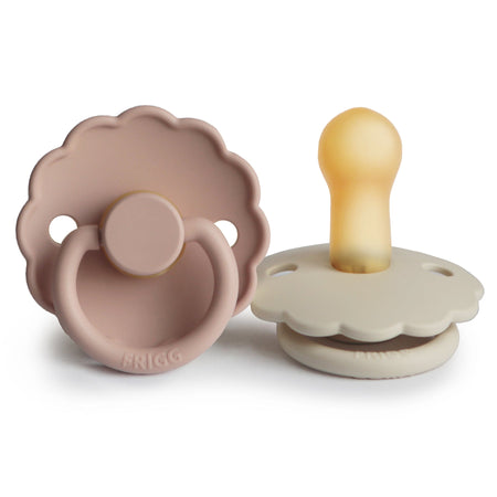 Frigg Daisy Natural Rubber Pacifier - Cream + Blush available at Little Mash Boutique